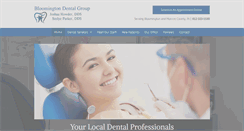 Desktop Screenshot of bloomingtondentalgroup.com