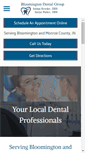 Mobile Screenshot of bloomingtondentalgroup.com